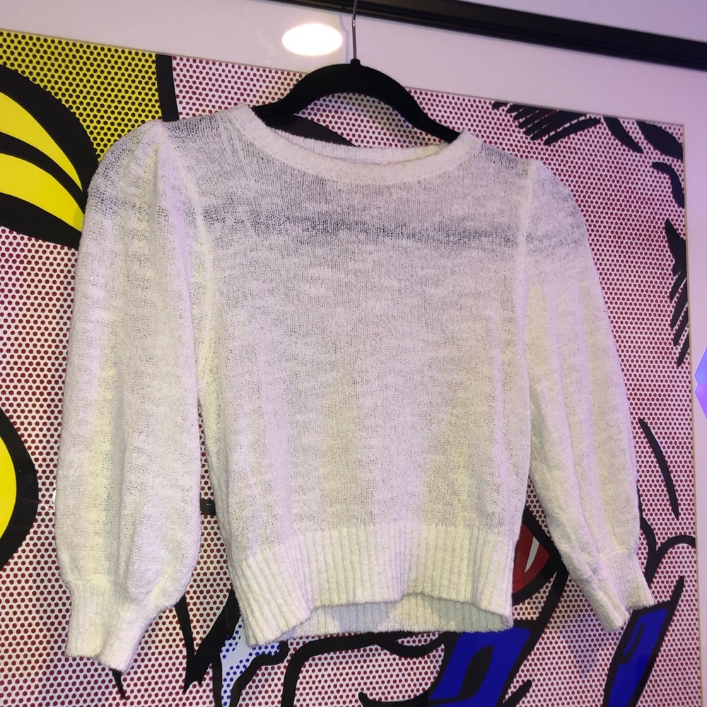 ZARA women’s white sweater SZ small